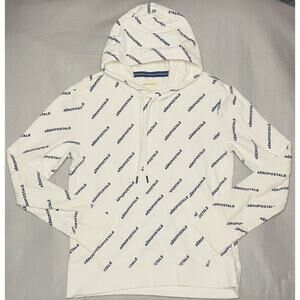 Aeropostale Jacket small All Over Logo Full Zip Up Jacket Vintage